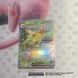 Pokemon Leafeon EX Promo Prismatic Evolutions Stamp Holo 006/131 270 HP - Image 1