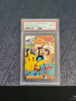 Pokemon: Ash's Pokemon #191 Carddass Vending Series 5 Japan 1999 Bandai - PSA 8 - Image 1