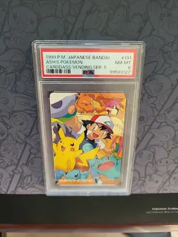 Pokemon: Ash's Pokemon #191 Carddass Vending Series 5 Japan 1999 Bandai - PSA 8 - Image 4