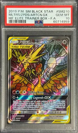 POKEMON 2019 MLTRS/ZPDS/ARTCN.GX HIF ETB SM BLACK STAR PROMO #SM210 PSA 10 - Image 1