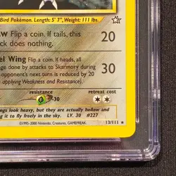 Skarmory 13/111 2000 Pokemon Neo Genesis Unlimited Rare Holo CGC 8.5 NM/Mint+ - Image 5