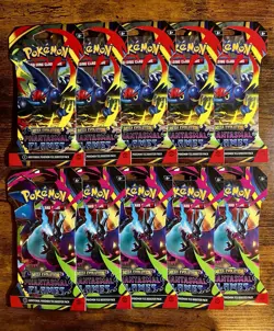 Pokemon TCG Phantasmal Flames Sleeved Booster Pack Factory Sealed-Lot Of 10 - Image 1