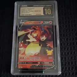 Pokemon CGC Pristine 10 Lance's Charizard V 2021 SWSH133 Black Star Promos - Image 1