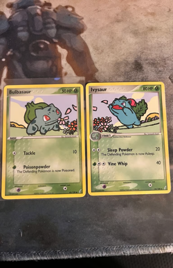 Pokemon Bulbasaur 45/100 and Ivysaur 34/100 | Crystal Guardians - Image 1