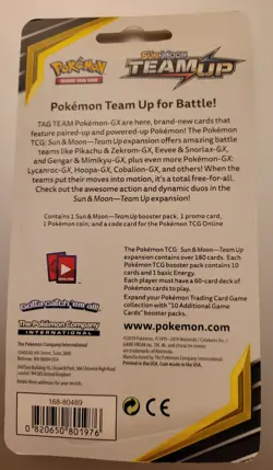 Sealed Pokemon Sun & Moon Team Up Checklane Blister Pack - Mimikyu Promo - Image 2