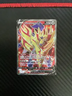 Zamazenta V 196/202 Ultra Rare Pokemon TCG Sword & Shield Base NM - Image 1