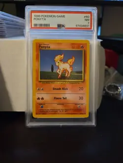 PSA 7 NM 1999 Pokemon Ponyta 60/102 - Image 1