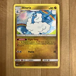 Pokemon TCG Altaria Dragon Majesty 40/70 Holo Holo Rare - Image 1