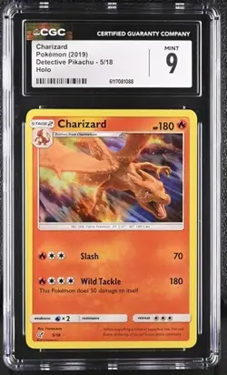 Pokemon Charizard 2019 Detective Pikachu 5/18 Holo CGC 9 - Image 1