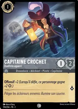 174/204 FR | Capitaine Crochet, Duelliste aguerri | carte Disney Lorcana (2023) - Image 1