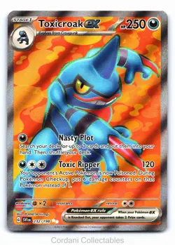 Toxicroak EX 232/198 - Scarlet & Violet Base Set - Pokemon Card - Near Mint - Image 1