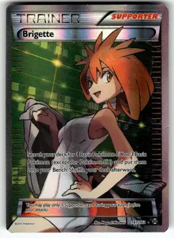 Brigette (Full Art) 161/162 XY - BREAKthrough MP+ Pokemon Card TCG - Image 1