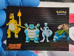 Pokemon Topps Movie card HOLO /Black label/ no.26 "Round One Equals Defeat" - Image 1