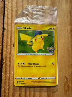 Pokemon Pikachu 028/078 Promo Holo Card Pokemon GO English Basic sealed - Image 1