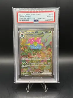 Pokemon Venusaur EX SIR Scarlet & Violet 151 Card 198/165 PSA 10 - Image 1