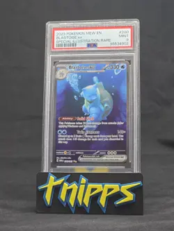 2023 Pokemon 151 English Blastoise ex 200/165 SIR Full Art *MINT PSA 9* - Image 1