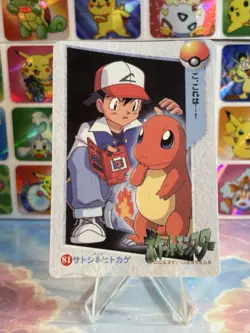 Pokemon Charizard Vintage Pocket Monsters Vending HOLO Prism Sticker 98 Nintendo - Image 5