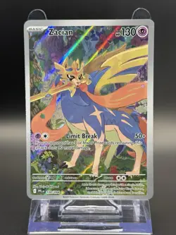 Zacian 100/094 Illustration Rare IR Pokemon TCG Paradox Rift PFLEN Holo NM - Image 1