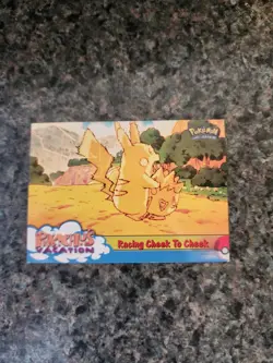 Pokemon Topps Racing Cheek to Cheek Non Foil Pikachu's Vacation #48 p27 - Image 1