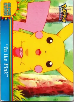Pokemon Topps "In the Pink" OR5 Orange Islands Blue Logo MP - Image 1