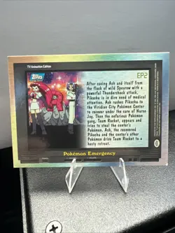 2000 Topps TV Animation Edition EP2 Pokemon Emergency Series 2 NM - Image 2
