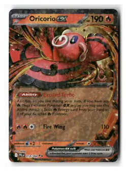 Oricorio ex 018/094 Double Rare Phantasmal Flames Pokemon Near Mint - Image 1