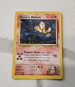 Pokemon Gym Heroes Holo Rare Unlimited Edition Blaine’s Moltres 1/132 - Image 1