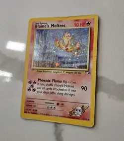 Pokemon Gym Heroes Holo Rare Unlimited Edition Blaine’s Moltres 1/132 - Image 2