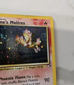 Pokemon Gym Heroes Holo Rare Unlimited Edition Blaine’s Moltres 1/132 - Image 4