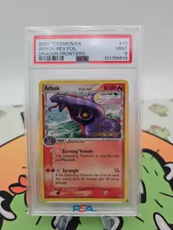 2006 Pokemon ARBOK 13/101 - [Reverse Holo Rare] [EX Dragon Frontiers] Mint PSA 9 - Image 1