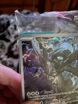 SEALED Pokemon: N's Zekrom MEP EN 031 Promo Holo Pokemon Center Stamped - Image 4