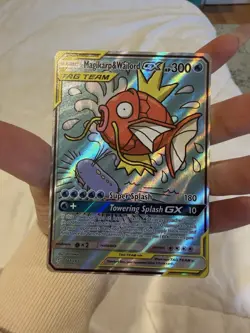 Pokemon Magikarp & Wailord GX TAG TEAM Ultra Rare Holo 161/181 Sm-Team Up - Image 1