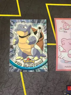 Pokemon TOPPS #09 BLASTOISE BLACK LABLE TV ANIMATION SERIES Non Holo 342💎NM💎 - Image 1