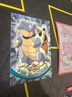 Pokemon TOPPS #09 BLASTOISE BLACK LABLE TV ANIMATION SERIES Non Holo 342💎NM💎 - Image 2