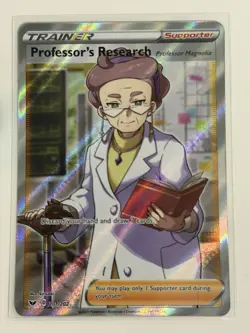 Pokemon: Professor's Research (Magnolia) Full Art 201/202 Sword & Shield Base - Image 1