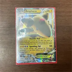 Pokemon Ampharos EX 27/98 XY Ancient Origins Ultra Rare Holo 170 HP English - Image 1