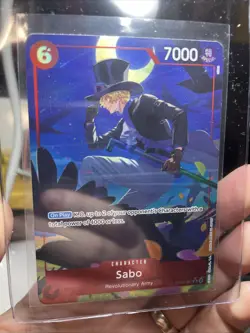 GEM MINT ONE PIECE 2024 SABO OP05-007 ALT ART PRB-01, Bandai, Rare TCG Card - Image 1