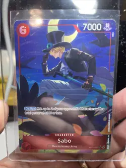 GEM MINT ONE PIECE 2024 SABO OP05-007 ALT ART PRB-01, Bandai, Rare TCG Card - Image 2