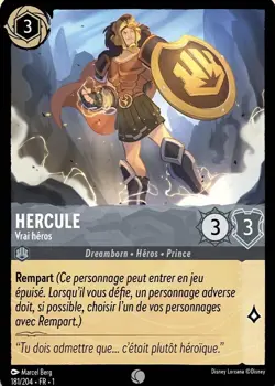 181/204 FR | Hercule, Vrai heros | carte Disney Lorcana (2023) - Image 1