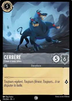 176/204 FR | Cerbere, Chien a trois tetes | carte Disney Lorcana (2023) - Image 1