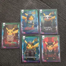 Pokemon Pikachu Cosplay Card Set of 5 Pokemon Card Mint Condition - Image 1
