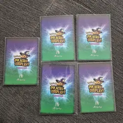Pokemon Pikachu Cosplay Card Set of 5 Pokemon Card Mint Condition - Image 2