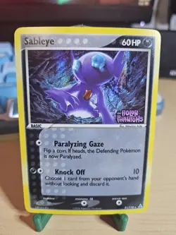 Pokemon Sableye Holon Phantoms Card 31/110 Reverse Holo Stamped - Image 1