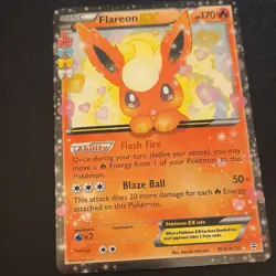 Flareon EX 170 HP Ultra Rare Holo Generations RC6/RC32 Pokemon Card - Image 1