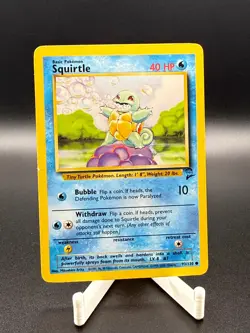 Squirtle - 93/130 - Pokemon Base Set 2 Card WOTC LP 1999 - Image 1