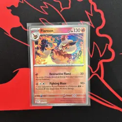 Pokemon TCG Flareon Master Ball Reverse Holo Card 013/131 Prismatic Evolutions - Image 1