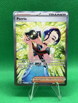 Pokemon TCG Trainer Perrin Special Illustration Card 220/167 Twilight Masquerade - Image 1