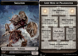 Skeleton Lost Mine of Phandelver Token (NM) AFR MTG Magic the Gathering - Image 1