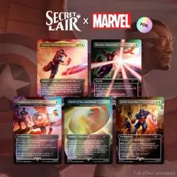 Secret Lair Drop: Secret Lair x Marvel's Captain America - Rainbow Foil Edition - Image 1