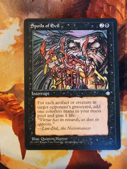 MTG Magic the Gathering - Spoils of Evil Ice Age NM to LP - Image 1